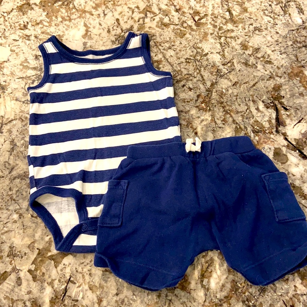 Carter’s, comfy tank and shorts